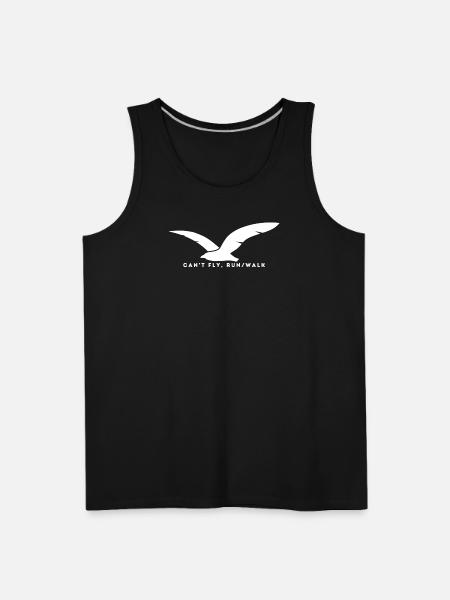 Can-t_Fly-_Run_Walk - Men's Premium Tank - black