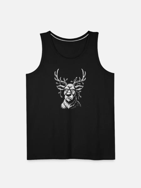 Grumpy Moose Vine Crown - Men's Premium Tank - black
