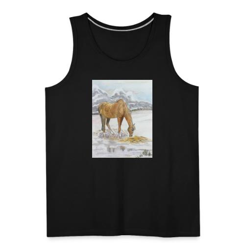 Horse grazing - Men's Premium Tank