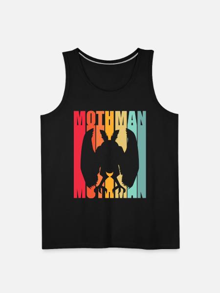 Retro Mothman - Men's Premium Tank - black