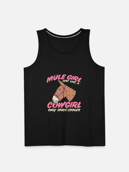 Mule Girl - Men's Premium Tank - black