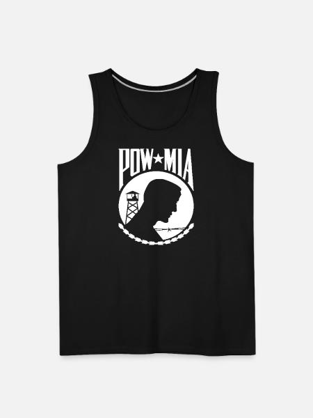 POW MIA Never Forget - Men's Premium Tank - black