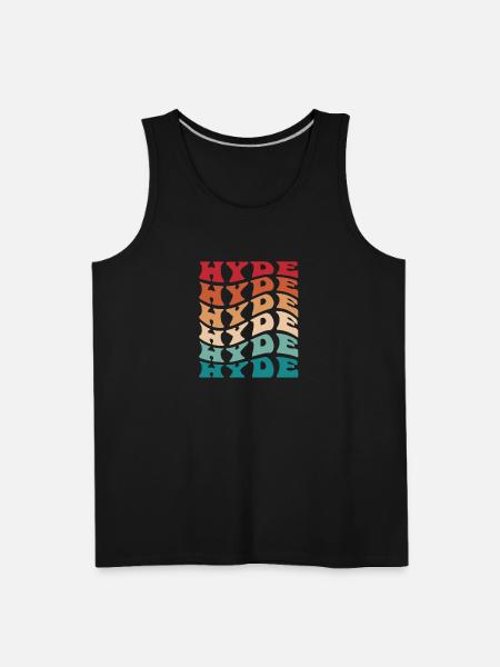 Funny Personalized Hyde Name Themed Apparel - Men's Premium Tank - black