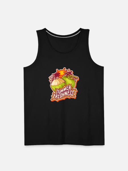Summer freshness coconut - Men's Premium Tank - black