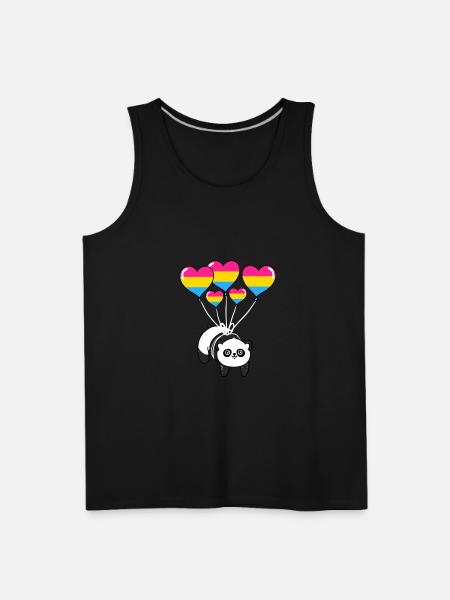 Panda Pan Pride - Men's Premium Tank - black