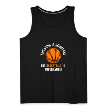 Funny Basketball For Teen Boys 10 12 - Men's Premium Tank - black - Front