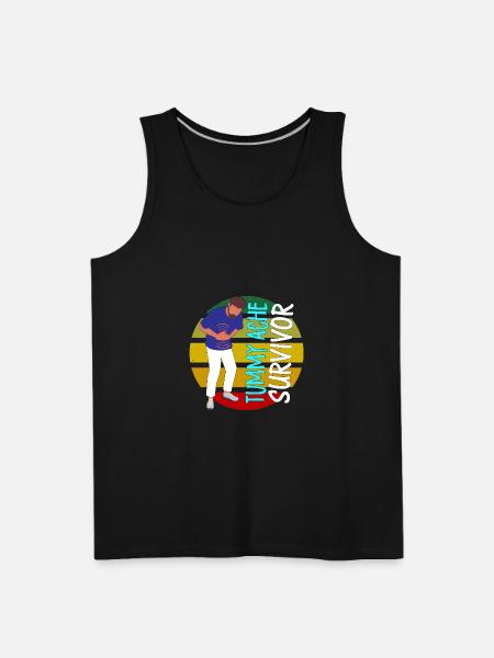 Tummy Ache Survivor - Men's Premium Tank - black