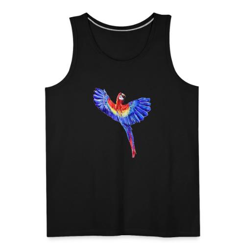 Scarlet macaw parrot - Men's Premium Tank
