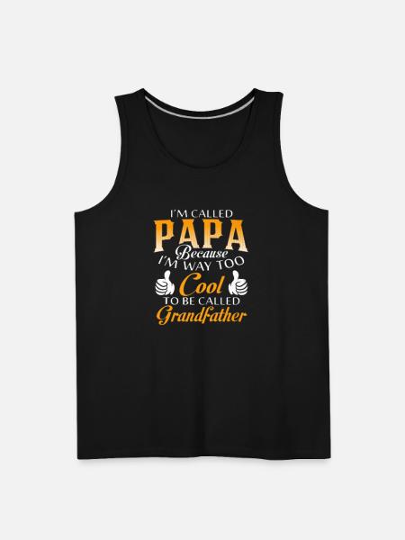 Papa - Men's Premium Tank - black