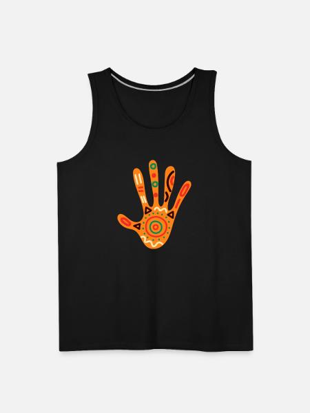 African Hand - Men's Premium Tank - black