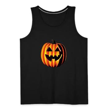 Pumpkin - Men's Premium Tank - black - Front