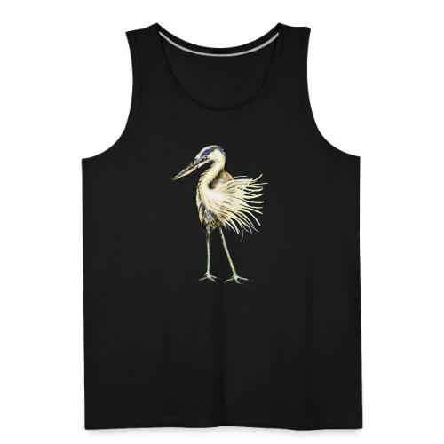 Great Blue Heron - Men's Premium Tank