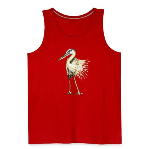 Great Blue Heron - Men's Premium Tank