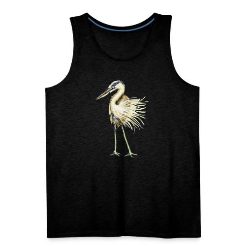 Great Blue Heron - Men's Premium Tank