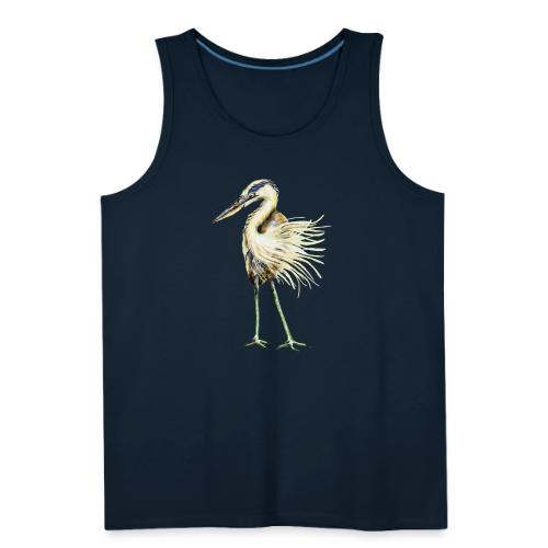 Great Blue Heron - Men's Premium Tank