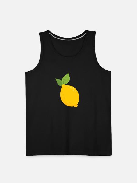 Lemon - Men's Premium Tank - black