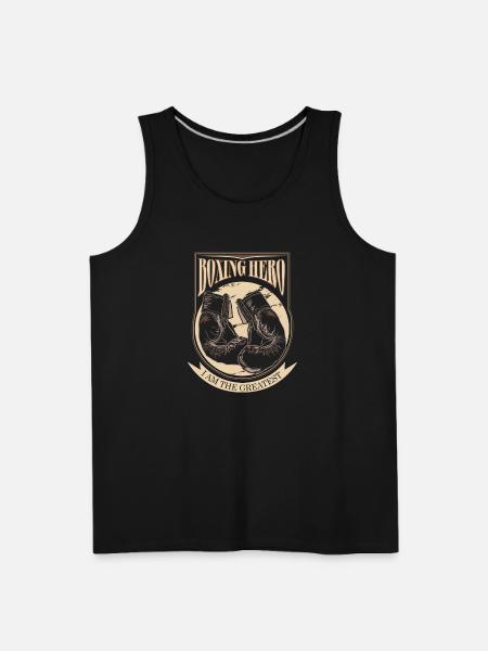 Boxing Hero - i am the greatest - Men's Premium Tank - black