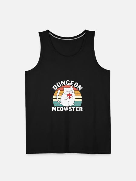Dungeon meowster - Men's Premium Tank - black