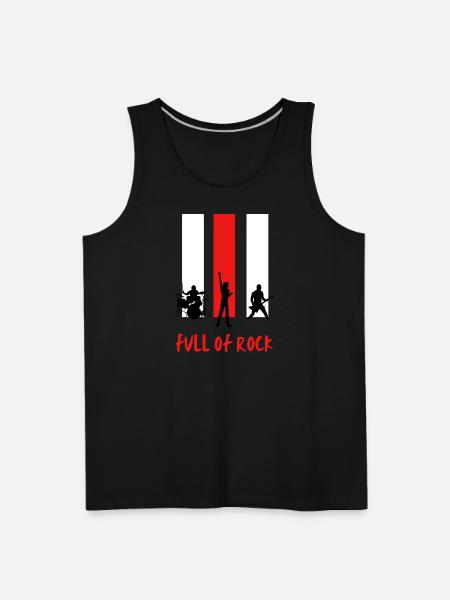 Black_White_and_Red_Concert_Band_T-shirt_Design - Men's Premium Tank - black