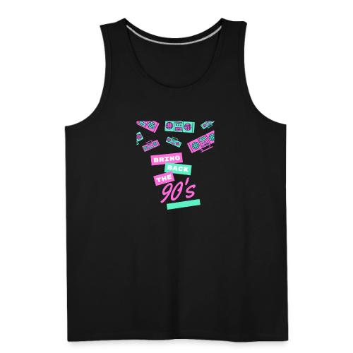 Bring Back The 90s Nostalgia Design| Retro 90s Art - Men's Premium Tank
