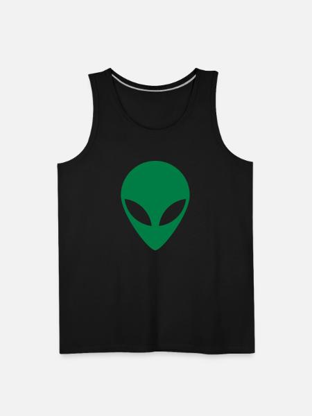 Alien Face - Men's Premium Tank - black
