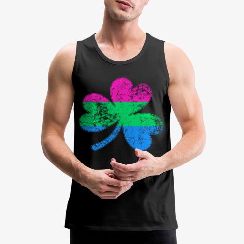 Polysexual Shamrock Pride Flag - Men's Premium Tank