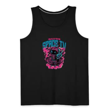 Space TV - Men's Premium Tank - black - Front