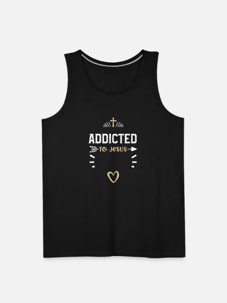 Addicted To Jesus - Jesus - Men's Premium Tank - black