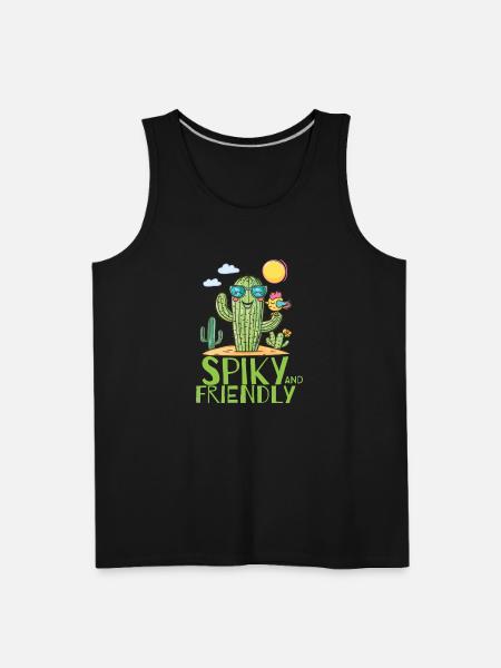 Spiky And Friendly - Men's Premium Tank - black