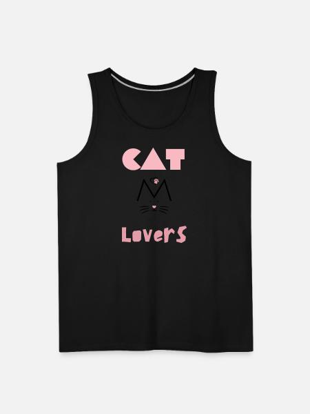 Cat lovers - Men's Premium Tank - black