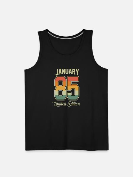 Birthday January 1985 - Men's Premium Tank - black