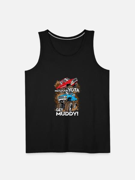 Toyota Trucks Get Muddy - Men's Premium Tank - black