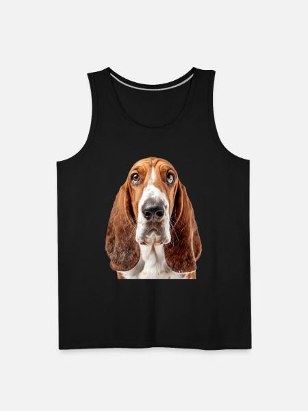 Basset Hound - Men's Premium Tank - black