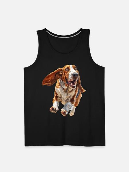 Basset Hound - Men's Premium Tank - black