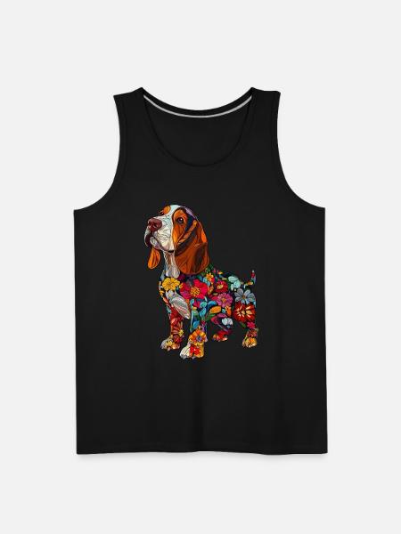 Basset Hound - Men's Premium Tank - black
