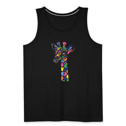 Art Deco giraffe - Men's Premium Tank