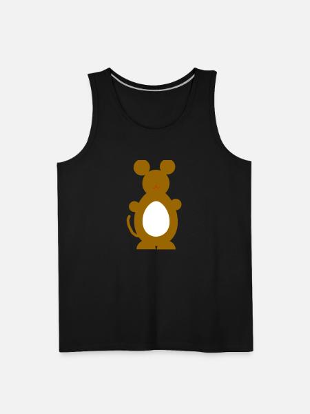 br mouse - Men's Premium Tank - black