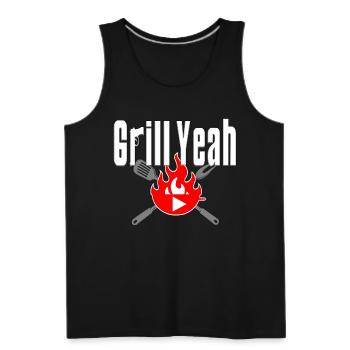 Grill Yeah BBQ Sopranos ED - Men's Premium Tank - black - Front