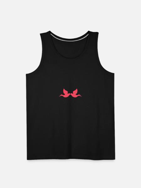 Love birds - Men's Premium Tank - black