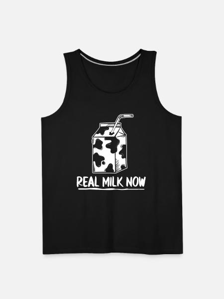 Milk Carton Milk Truck - Men's Premium Tank - black