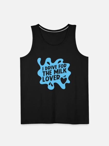 Milk Milkman Milk Truck - Men's Premium Tank - black