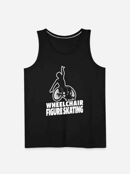 Figure Skating Wheelchair - Men's Premium Tank - black