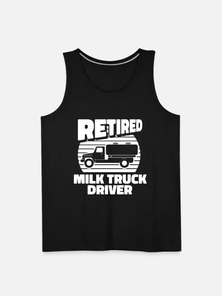Milk Milk Truck - Men's Premium Tank - black