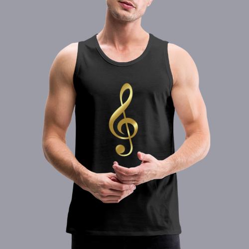 G CLEF - GOLD DESIGN - Men's Premium Tank