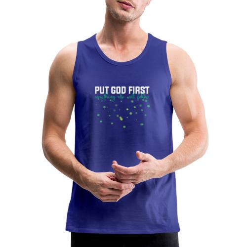 Put God First Bible Shirt - Men's Premium Tank