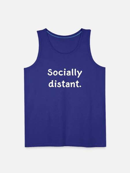 Socially distant - Men's Premium Tank - royal blue