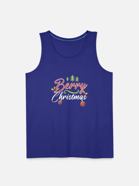 Berry Christmas Strawberry - Men's Premium Tank - royal blue