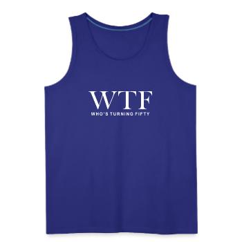 50th Birthday Gift Fifty 1973 - Men's Premium Tank - royal blue - Front