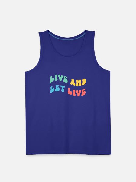 Live And Let Live - Men's Premium Tank - royal blue