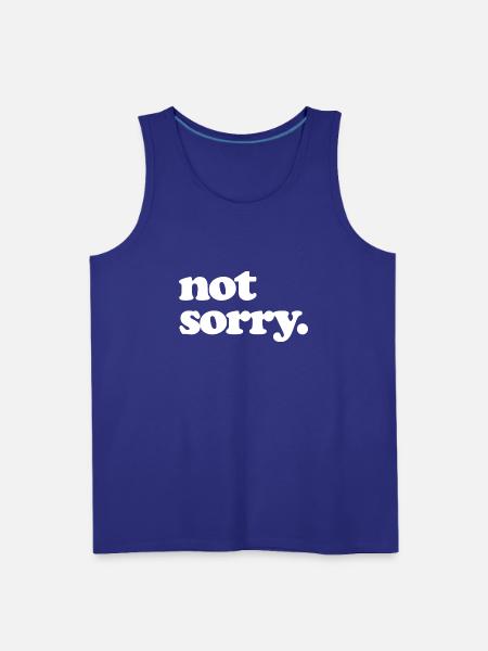 Not Sorry - Men's Premium Tank - royal blue